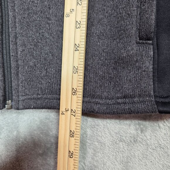 Spyder Jacket Mens Medium Gray Sweater Fleece Full Zip Hiking Outdoor Coat - Picture 8 of 8